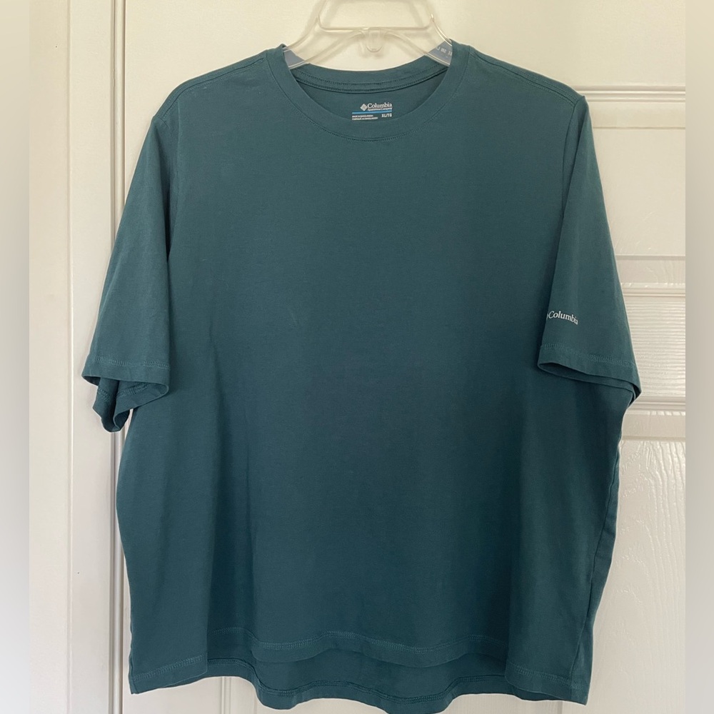 Columbia Women's Deep Teal Crew Neck Short Sleeve Tee
